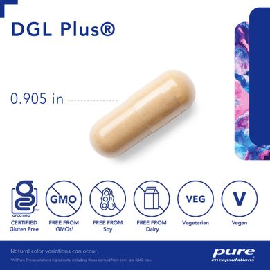 Корінь солодки DGL Pure Encapsulations (DGL Plus) 180 капсул