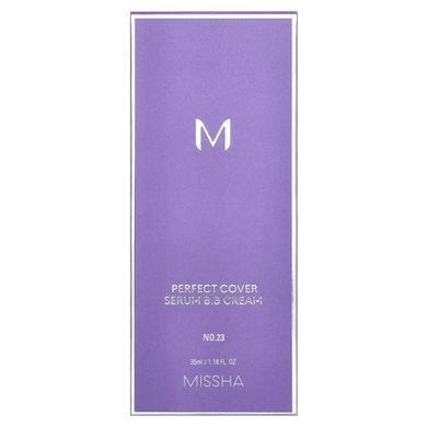Missha, Perfect Cover Serum B.B Cream, No. 23 Natural Beige, 1.18 fl oz (35 ml)