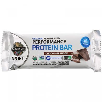 Vegan chocolate fudge protein bars Garden of Life (Protein Bar Sport) 12 pcs. of 75 g