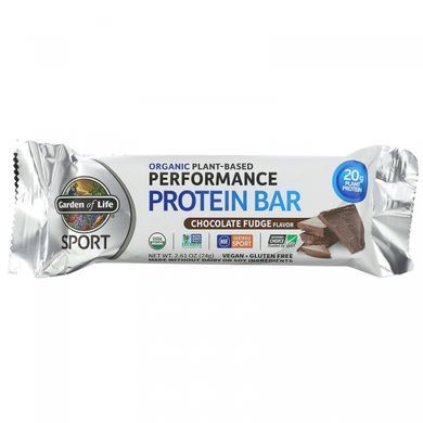 Vegan chocolate fudge protein bars Garden of Life (Protein Bar Sport) 12 pcs. of 75 g