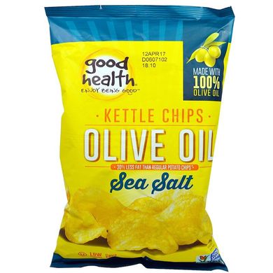 Чіпси Kettle Style, оливкова олія, морська сіль, Good Health Natural Foods, 5 унцій (141,7 г)