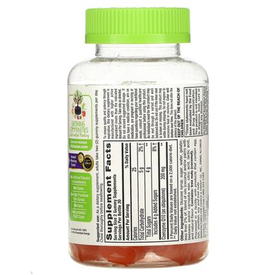 Коензим Q10, харчова добавка для дорослих, з натуральним смаком персика, VitaFusion, 200 мг, 60 жувальних таблеток
