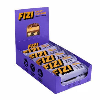 FIZI Chocolate Bar - 10х45g Peanut-Caramel FIZI купить в Киеве и Украине