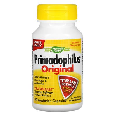 Прімадофілус оригінал для дітей старше 12 років Nature's Way (Primadophilus Bifidus) 5 мільярдів КУО 90 капсул