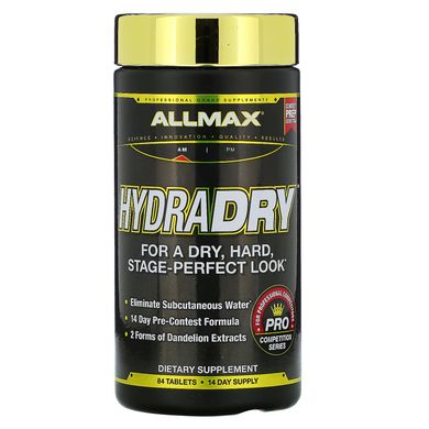 HydraDry, Ультрапотужний сечогінний + стабілізатор електролітів, ALLMAX Nutrition, 84 таблетки