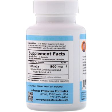 Катуаба Advance Physician Formulas, Inc. (Catuaba) 500 мг 60 капсул