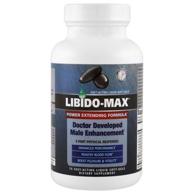 Libido-Max, appliednutrition, 75 швидкодіючих рідких гелевих капсул