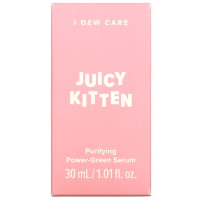 I Dew Care, Juicy Kitten, очищающая сыворотка Power-Green, 1,01 жидкая унция (30 мл) купить в Киеве и Украине