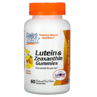 Лютеїн і зеаксантин Doctor's Best (Lutein and Zeaxanthin Gummies) 60 таблеток манго