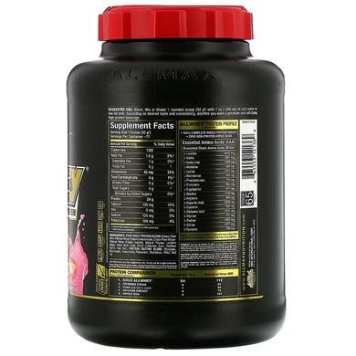 100% сироватковий протеїн + premium ізолят сироваткового протеїну, полуниця, ALLMAX Nutrition, 2,27 кг