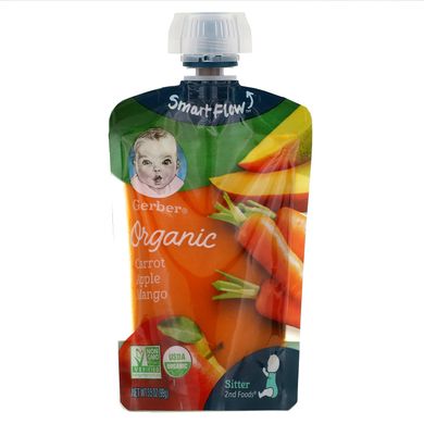 Дитяче пюре з ябЦибуля моркви манго Gerber (2nd Foods Baby Food) 99 г