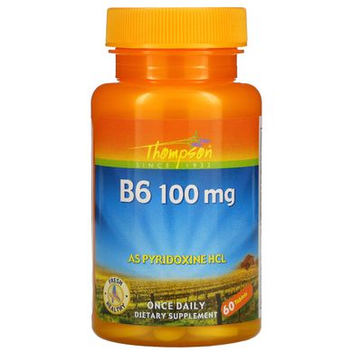Вітамін B6 Thompson (Vitamin B6) 100 мг 60 таблеток