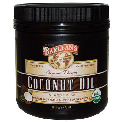 Кокосовое масло Barlean's (Coconut Oil) 473 мл купить в Киеве и Украине