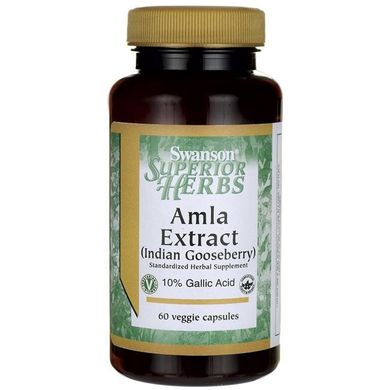 Амла Екстракт (індійський агрус), Amla Extract (Indian Gooseberry), Swanson, 575 мг, 60 капсул