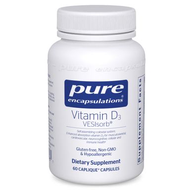 Вітамін Д3 Pure Encapsulations (Vitamin D3 VESIsorb) 60 капсул