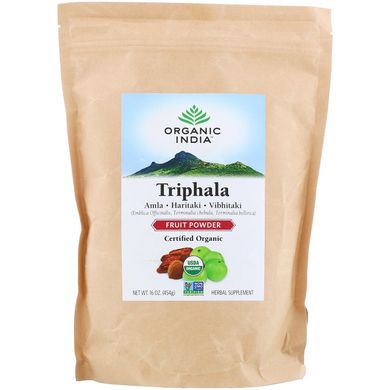 Тріфала, фруктовий порошок, Triphala, Fruit Powder, Organic India, 454 г