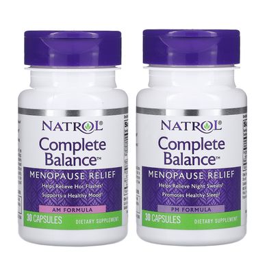 Вітаміни під час менопаузи повний комплекс Natrol (Complete Balance for Menopause) 2 пляшечки по 30 капсул