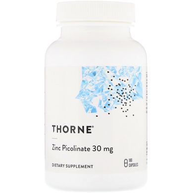 Цинк Піколинат посилений Thorne Research (Zinc Picolinate) 30 мг 180 капсул