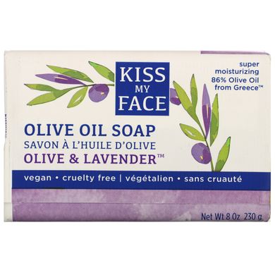 Мило з оливковою олією і лавандою Kiss My Face (Olive) 230 г