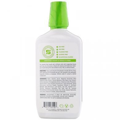 Herbal Mouthwash, Coconut + Aloe, Schmidts Naturals, 16 Fluid Ounces (473 mL)