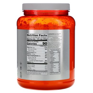 Ізолят соєвого протеїну натуральний смак Now Foods (Soy Protein Isolate Natural Flavor) 907 г