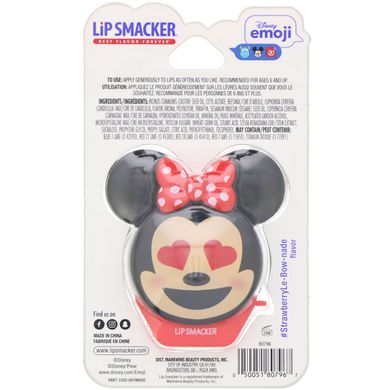 Бальзам для губ, полуничний, Minnie, Disney Emoji, Lip Smacker, 7,4 г (0,26 унції)