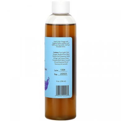 WiseWays Herbals, Raven, ополіскувач для волосся з яблучним оцтом, для темного волосся, 8 унцій (236 мл)