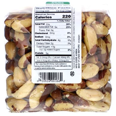 Бразильские орехи целые Bergin Fruit and Nut Company (Brazil Nuts) 453.6 г купить в Киеве и Украине