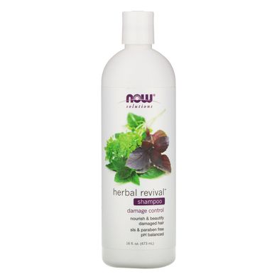 Шампунь для волосся трав'яний Now Foods (Shampoo Herbal Revival) 473 мл