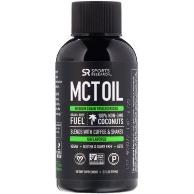 Масло MCT без смаку Sports Research (MCT Oil) 59 мл