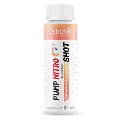 Передтренувальний шот смак грейпфрута OstroVit (Pump Nitro Shot) 100 мл