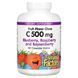 Vitamin C Chewable Blueberry Raspberry Natural Factors 500 mg 180 gummies