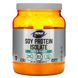 Ізолят соєвого білка натуральний смак Now Foods (Soy Protein Powder) 544 г фото