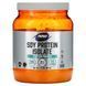 Ізолят соєвого білка натуральний смак Now Foods (Soy Protein Powder) 544 г фото