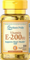 Витамин Е Puritan's Pride (Vitamin E) 200 МЕ 100 капсул купить в Киеве и Украине