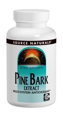 Екстракт кори сосни, Pine Bark Extract, Source Naturals, 150 мг, 30 таблеток
