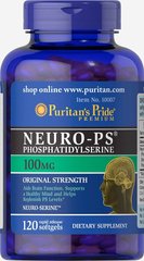 Нейро-PS фосфатидилсерін, Neuro-PS Phosphatidylserine, Puritan's Pride, 100 мгГ, 120 капсул