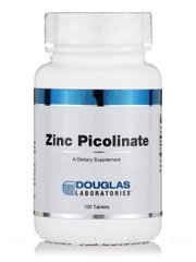 Піколинат цинку Douglas Laboratories (Zinc Picolinate) 20 мг 100 таблеток