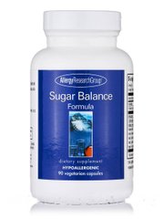 Формула балансу цукру, Sugar Balance Formula, Allergy Research Group, 90 вегетаріанських капсул