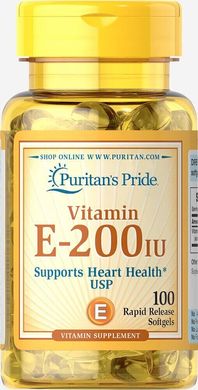 Вітамін Е Puritan's Pride (Vitamin E) 200 МО 100 капсул
