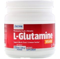 Глютамин Jarrow Formulas (L-Glutamine) 500 гм купить в Киеве и Украине