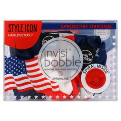 Invisibobble, Sprunchie Original, американський прапор, 2 шт. В упаковці