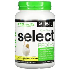 PEScience, Vegan Series, Select Protein, Delight з арахісовим маслом, 29,5 унцій (837 г)