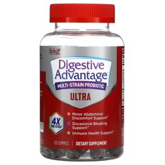 Schiff, Digestive Advantage, мультиштамовий пробіотик, Ultra, 65 жувальних таблеток