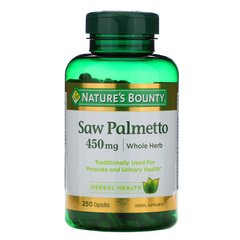 Со Пальметто Nature's Bounty (Saw Palmetto) 450 мг 250 капсул