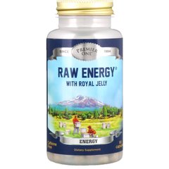 Raw Energy с маточным молочком, Premier One, 90 капсул купить в Киеве и Украине