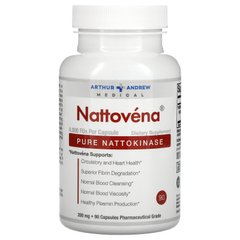 Arthur Andrew Medical, Наттовена, чиста наттокіназа, 200 мг, 90 капсул