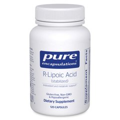 Р-липоевая кислота Pure Encapsulations (R-Lipoic Acid) 120 капсул купить в Киеве и Украине