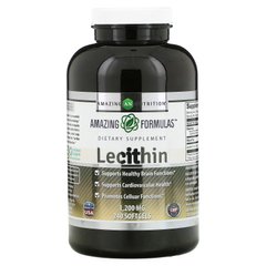 Amazing Nutrition, Лецитин, 1200 мг, 240 м'яких таблеток