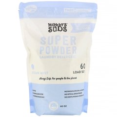 Super Powder, стиральный порошок, океанская свежесть, Molly's Suds, 60 загрузок, 1,7 кг купить в Киеве и Украине